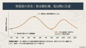 ネル高温化による効率低下の相関