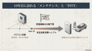 パワコン交換費用と卒FIT後の自家消費シフトの流れ