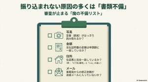 写真の型番不鮮明や金額の不一致、住所の間違いなど補助金が振り込まれない原因のチェックリスト