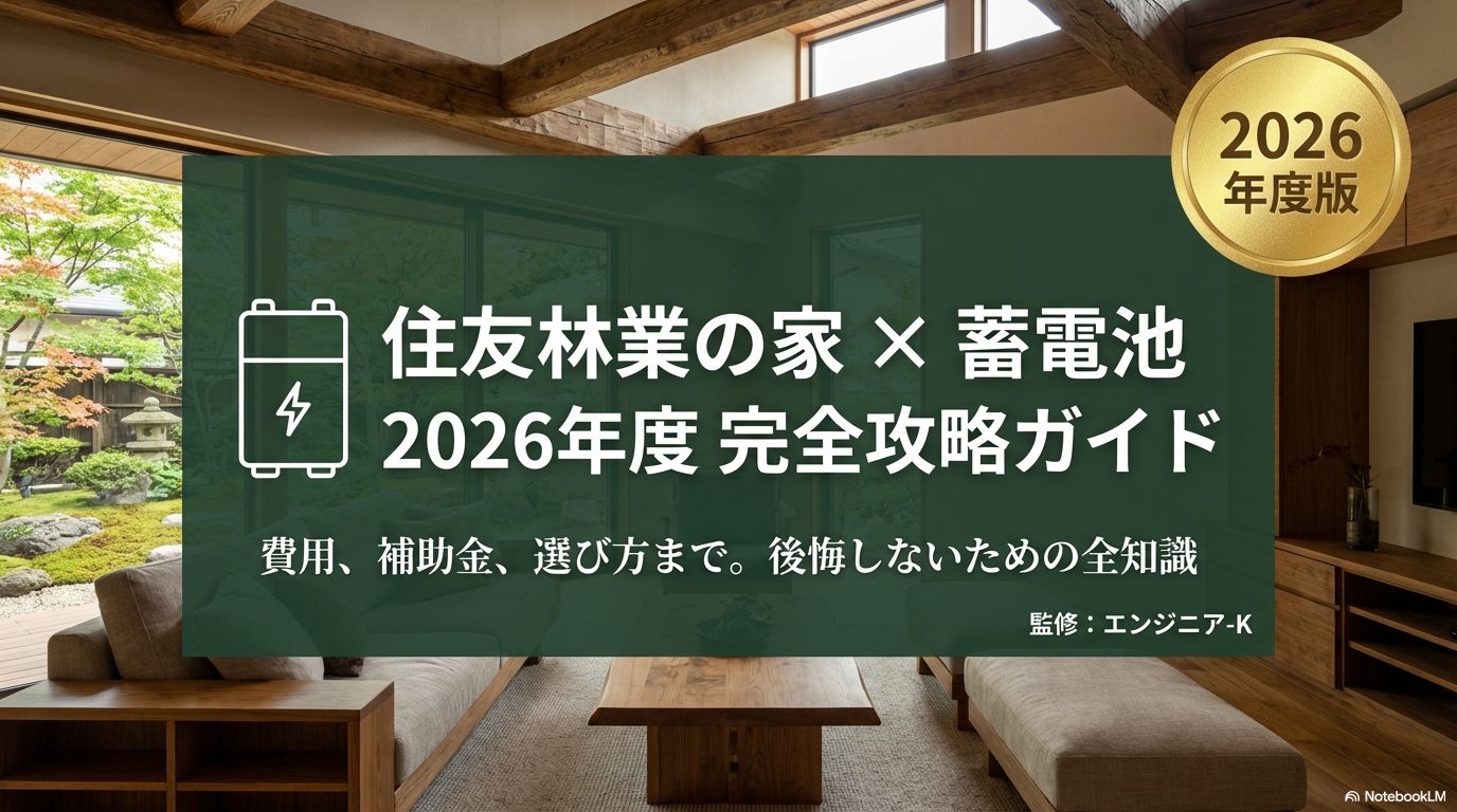 メインビジュアル。住友林業の内装とタイトル。