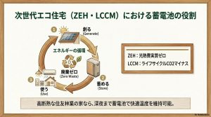 ZEH/LCCMにおけるエネルギー循環の重要性。