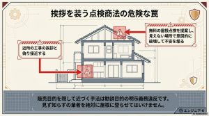 YESセットやフット・イン・ザ・ドアなど、営業マンが帰らないために使う心理的戦術の図解