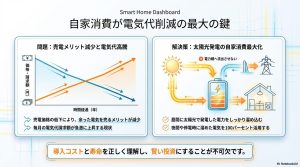 売電メリット減少と電気代高騰への対策