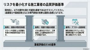優良な施工業者を選ぶための診断書・保証範囲・点検体制の評価基準