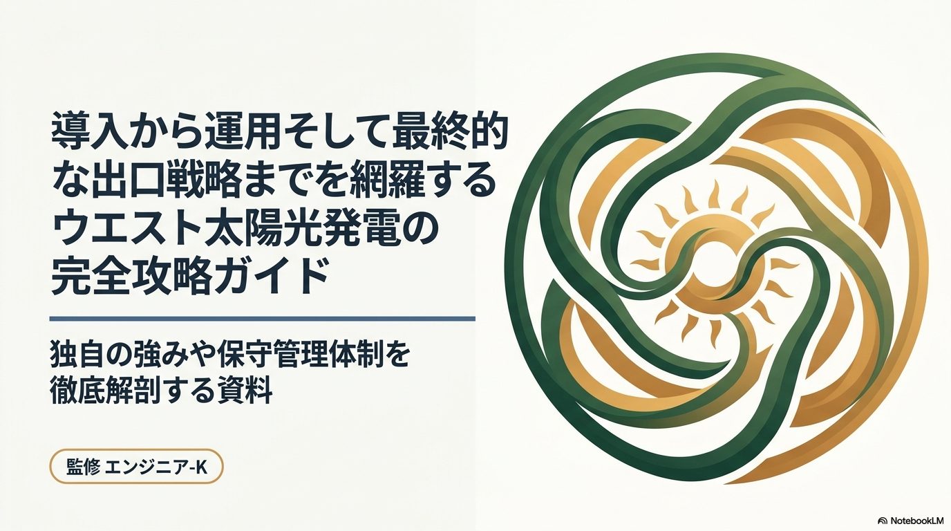 ウエスト太陽光発電の導入から保守、出口戦略までを網羅した攻略ガイドの表紙